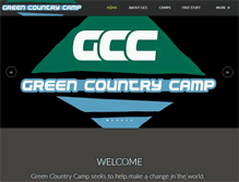 Tablet Screenshot of greencountrycamp.com